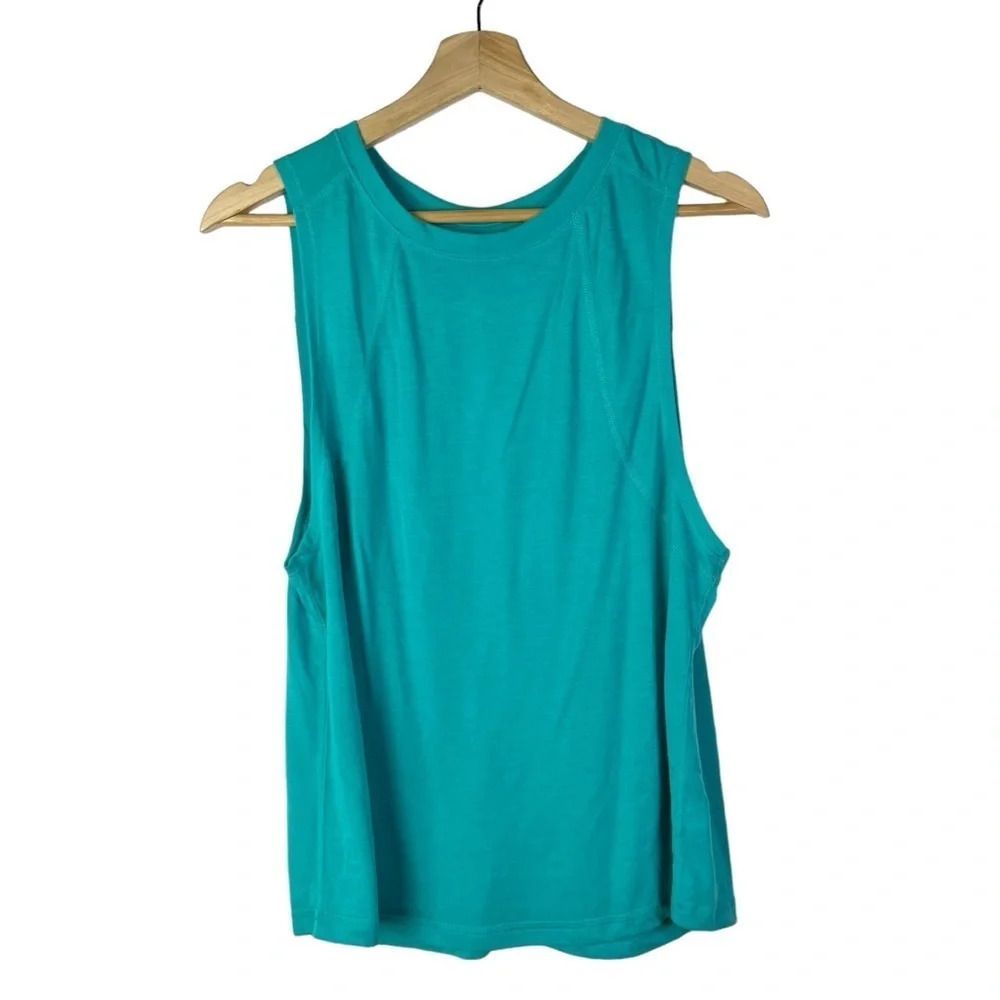 Athletic Works Teal Blue Sleeveless Athletic Tank Top M